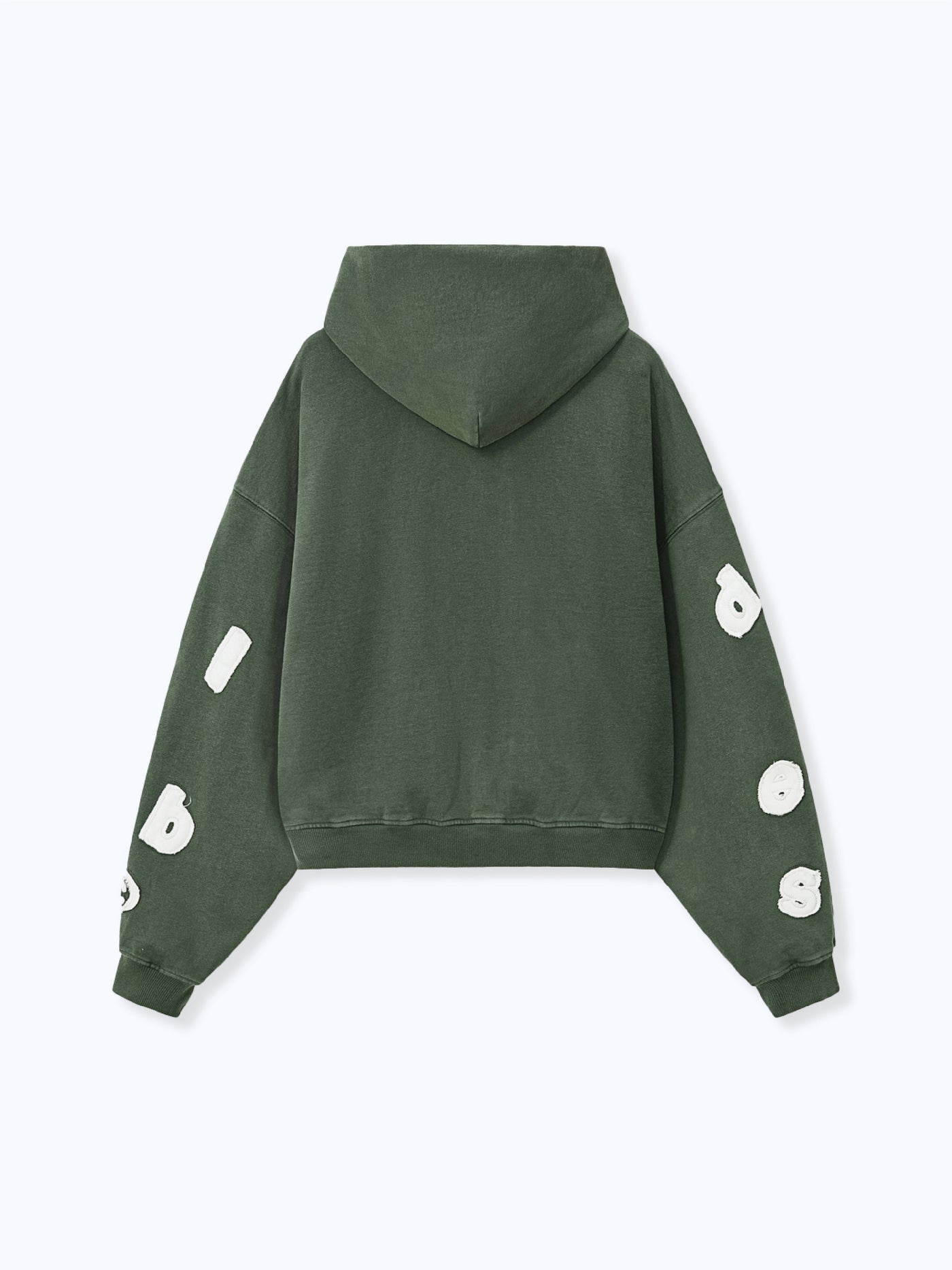 FLOATING LETTERS ZIP UP - FADED PINE