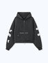 FLOATING LETTERS ZIP UP - VINTAGE BLACK