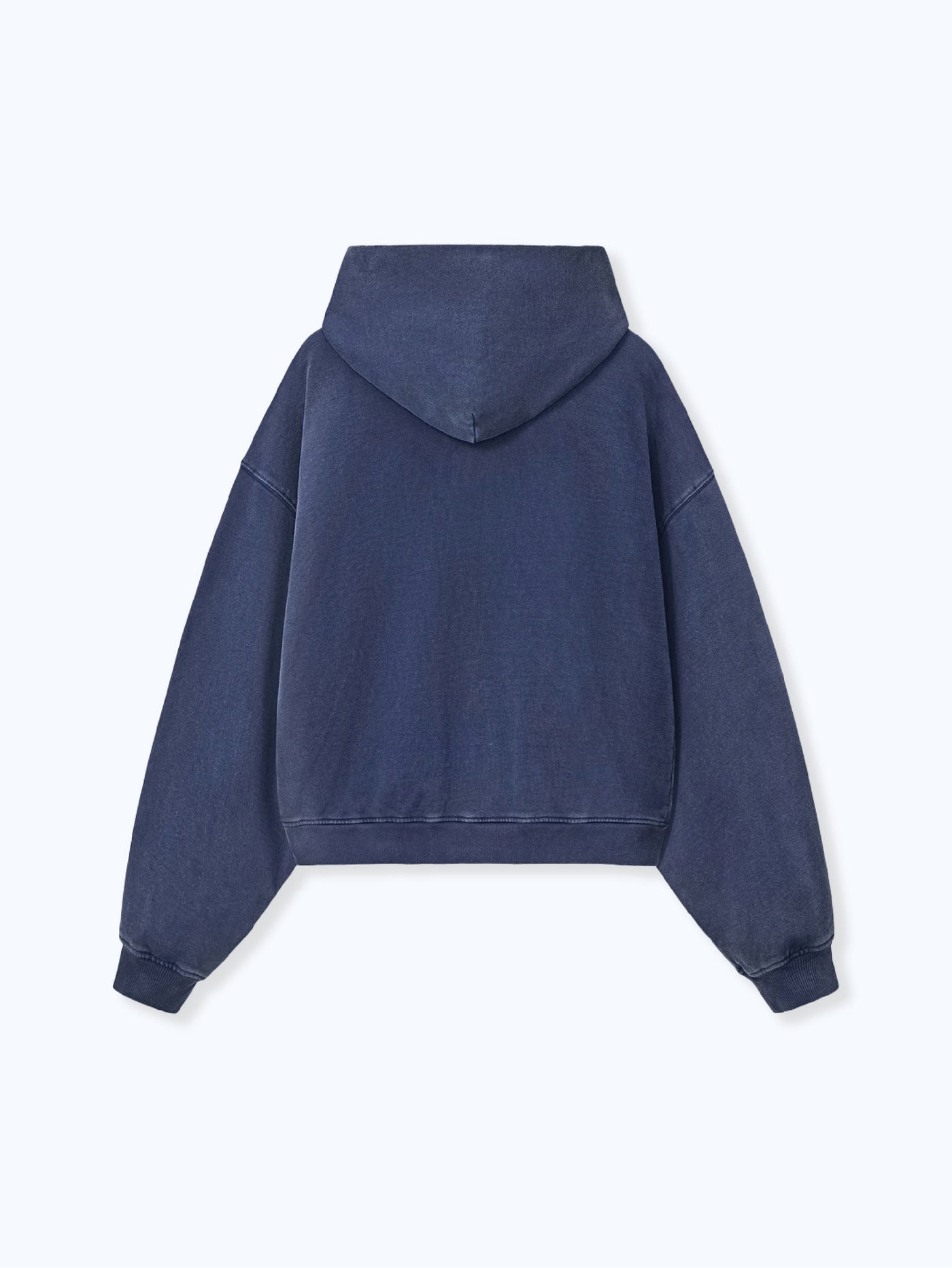 DISTRESSED LOGO ZIP UP - NAVY