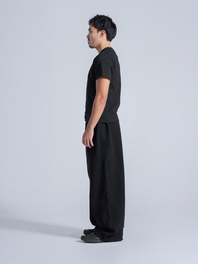 SIGNATURE BAGGY SWEATPANTS - BLACK