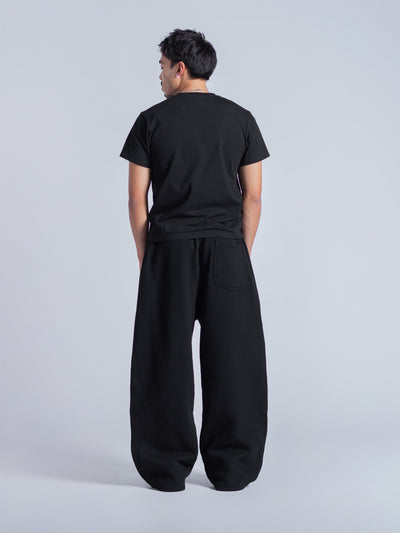 SIGNATURE BAGGY SWEATPANTS - BLACK