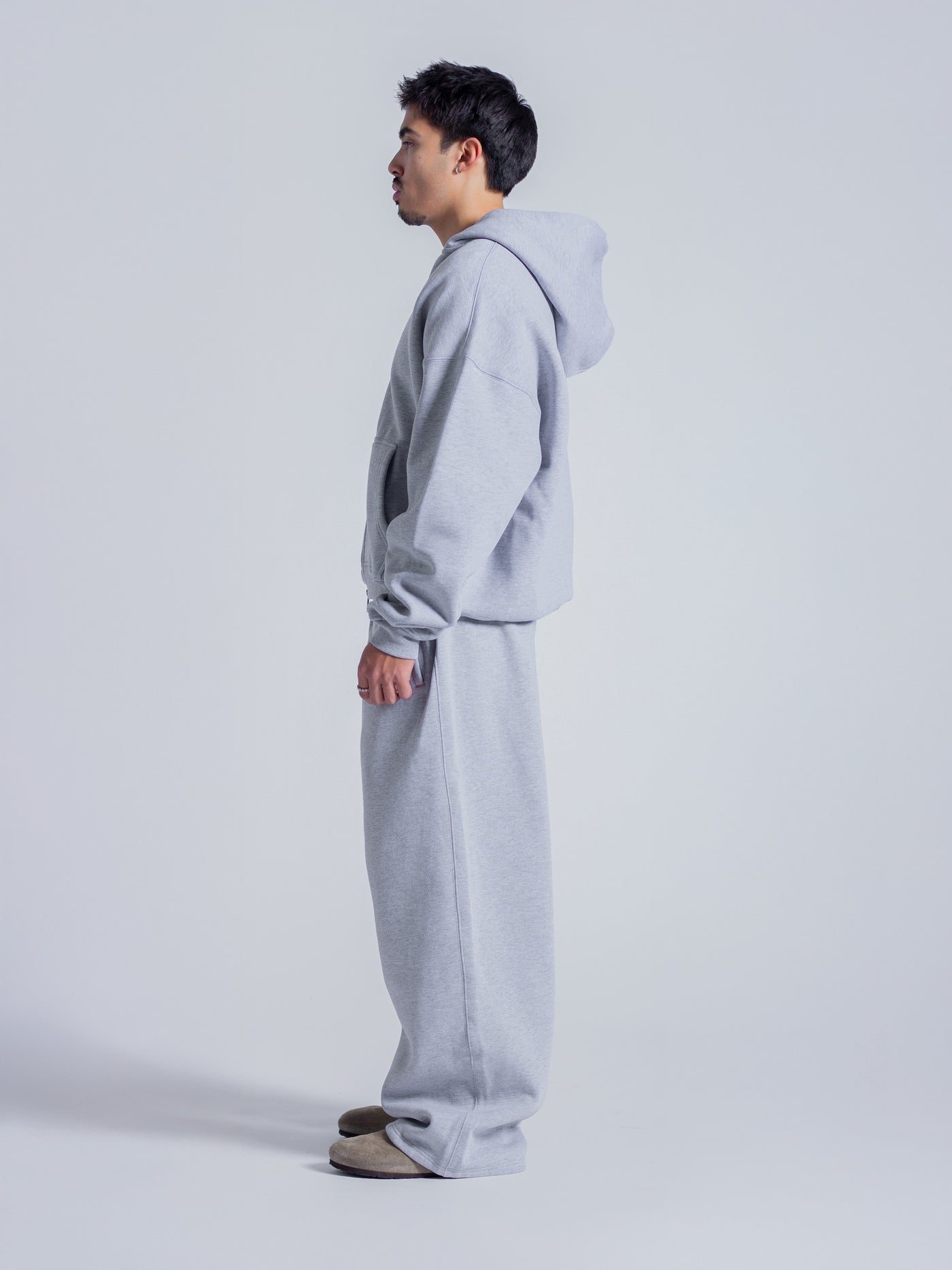 SIGNATURE BASIC DOUBLE ZIP - HEATHER GREY