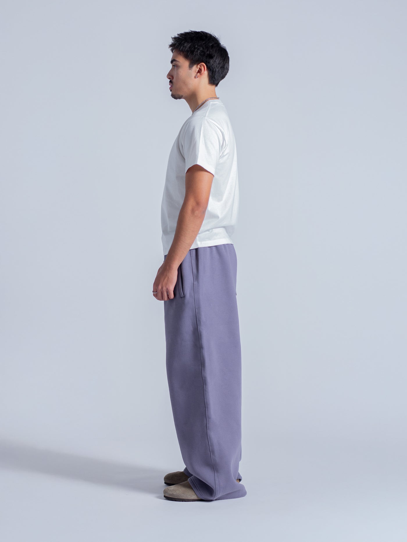 SIGNATURE BAGGY SWEATPANTS - DUSTY VIOLET