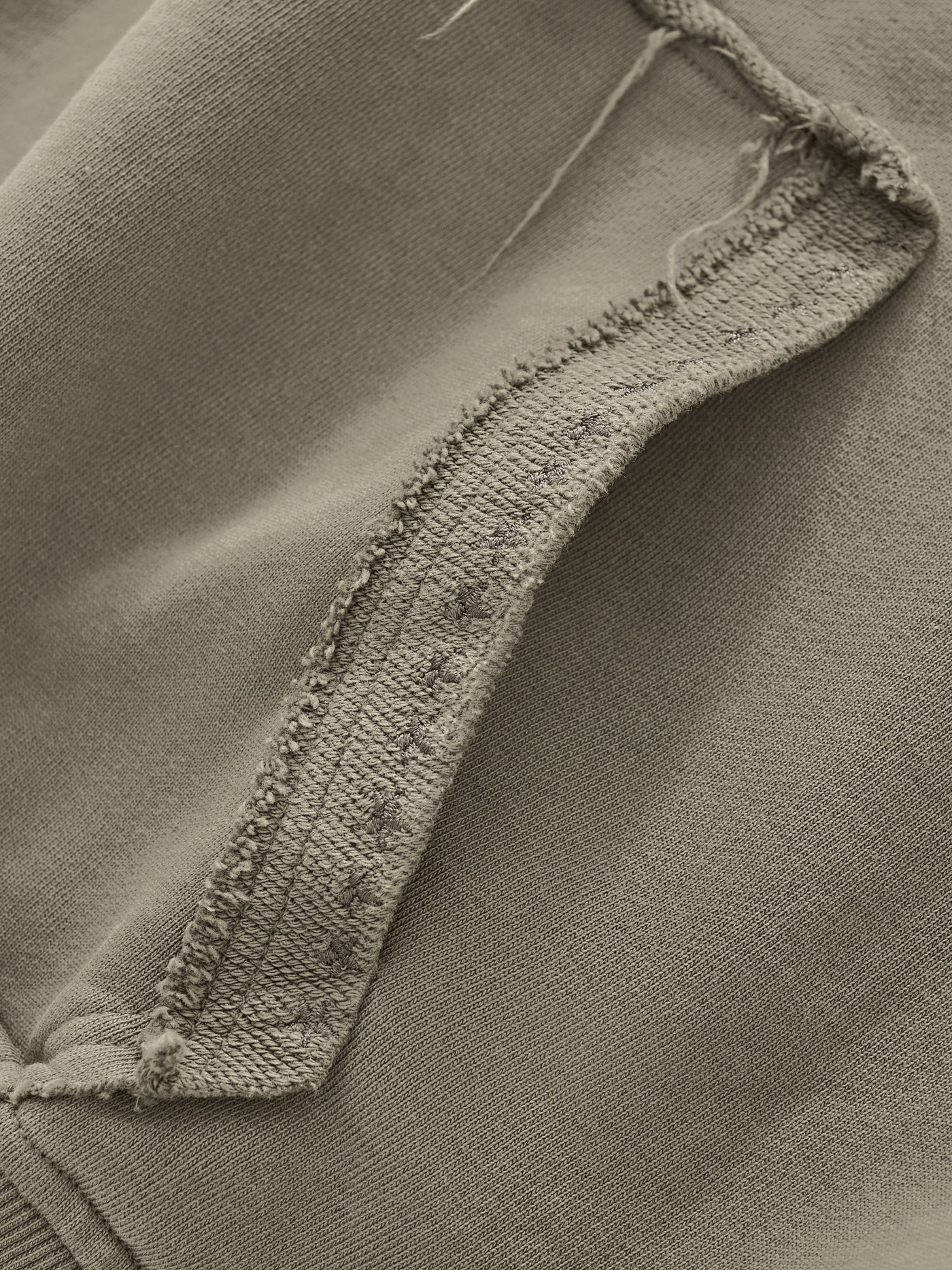 EMBROIDERED STARS HOODIE - FADED OLIVE