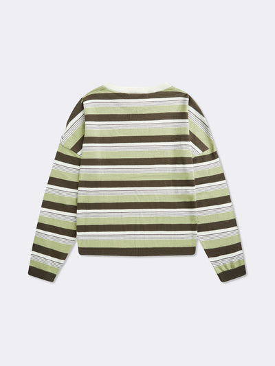 STRIPED LONG SLEEVE - GREEN