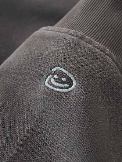 EMBROIDERED STARS HOODIE - WARM GREY