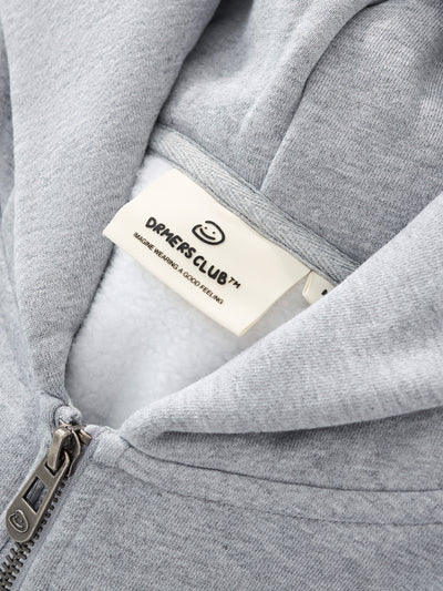 SIGNATURE BASIC DOUBLE ZIP - HEATHER GREY