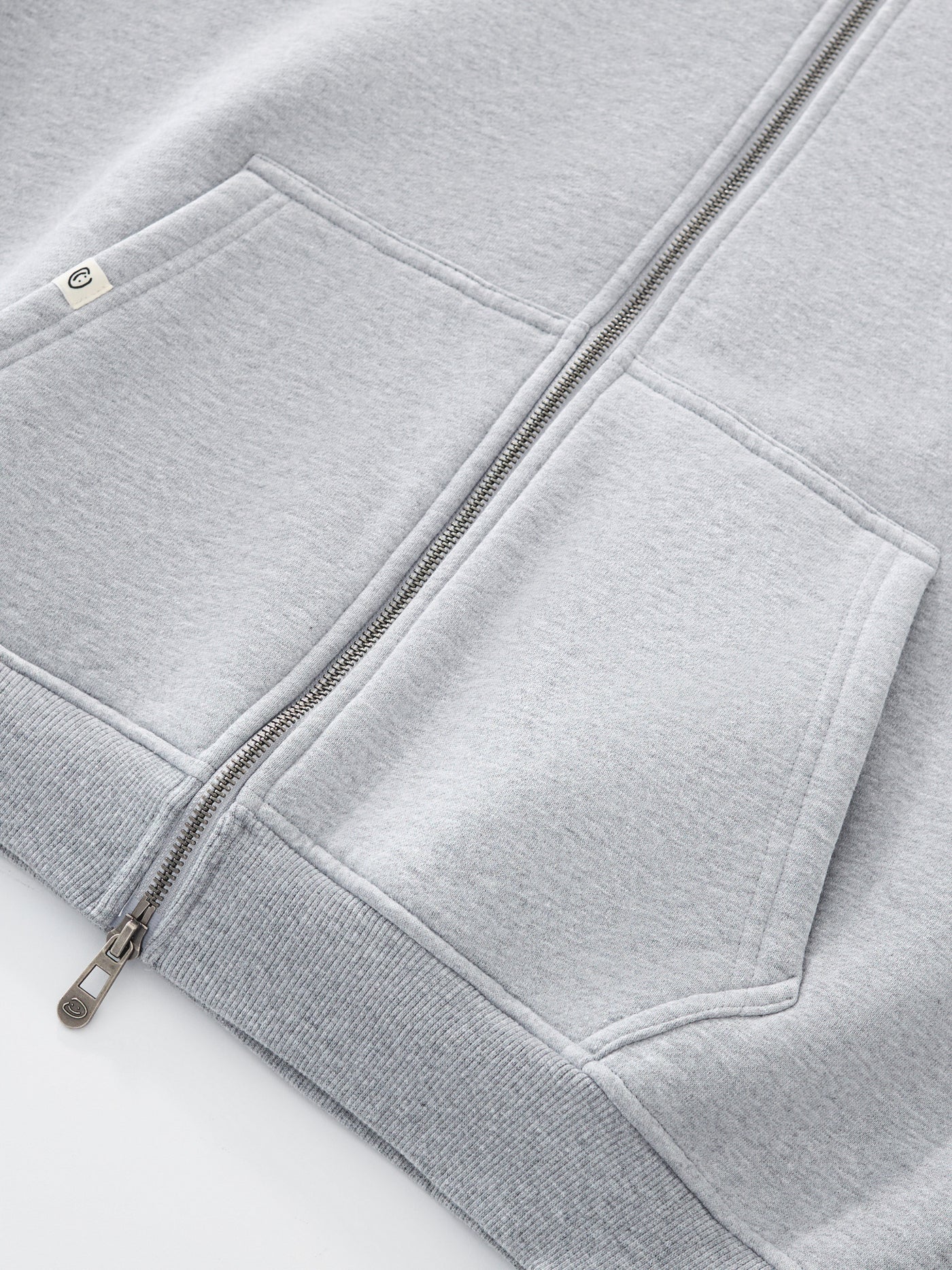 SIGNATURE BASIC DOUBLE ZIP - HEATHER GREY