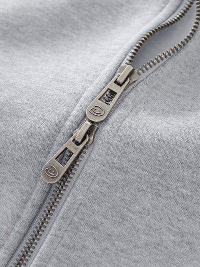 SIGNATURE BASIC DOUBLE ZIP - HEATHER GREY