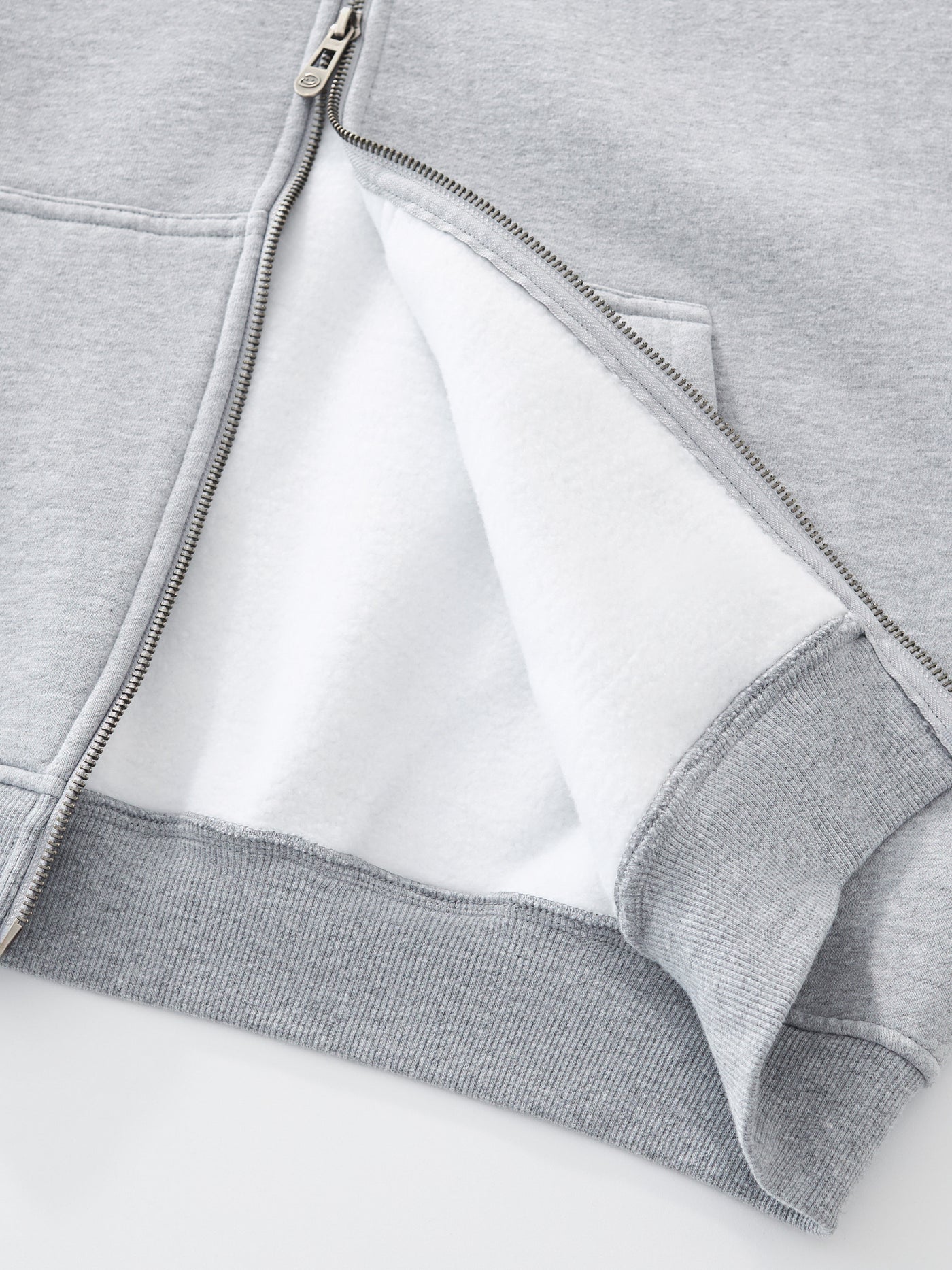 SIGNATURE BASIC DOUBLE ZIP - HEATHER GREY