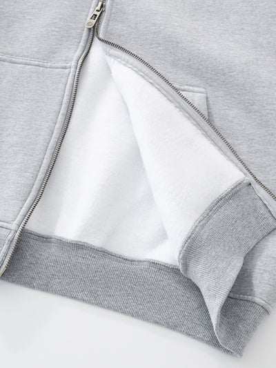 SIGNATURE BASIC DOUBLE ZIP - HEATHER GREY