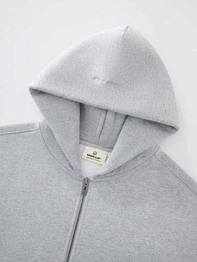 SIGNATURE BASIC DOUBLE ZIP - HEATHER GREY
