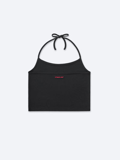 HALTER TANK TOP - BLACK