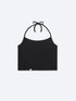 HALTER TANK TOP - BLACK