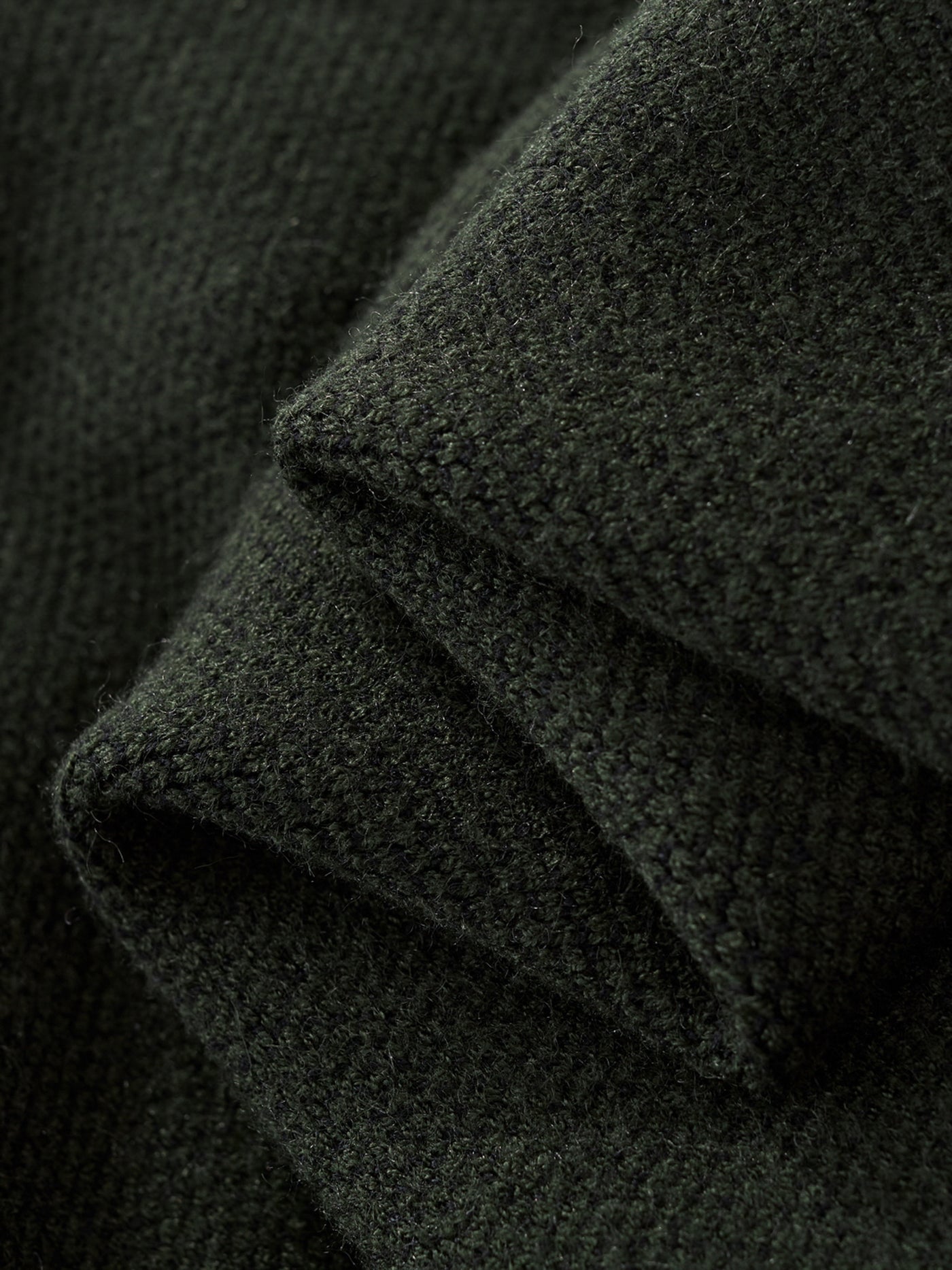 HEART KNIT SWEATER - DEEP OLIVE