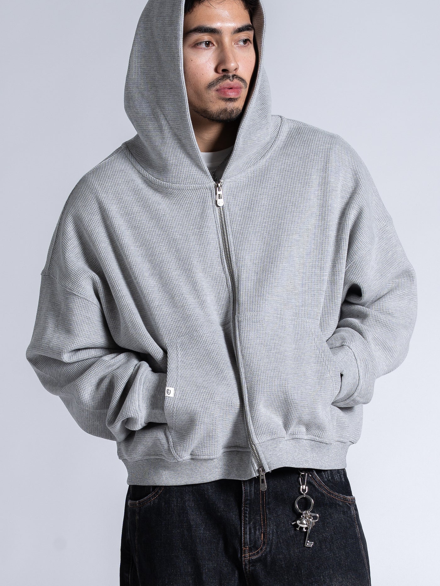 R&amp;D.M.Co-裏起毛ZIP UP PARKA / Heather Gray Polar-Skate-Co-SU24-Default-