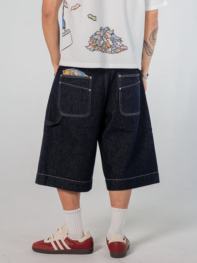 MONEY JORTS - INDIGO