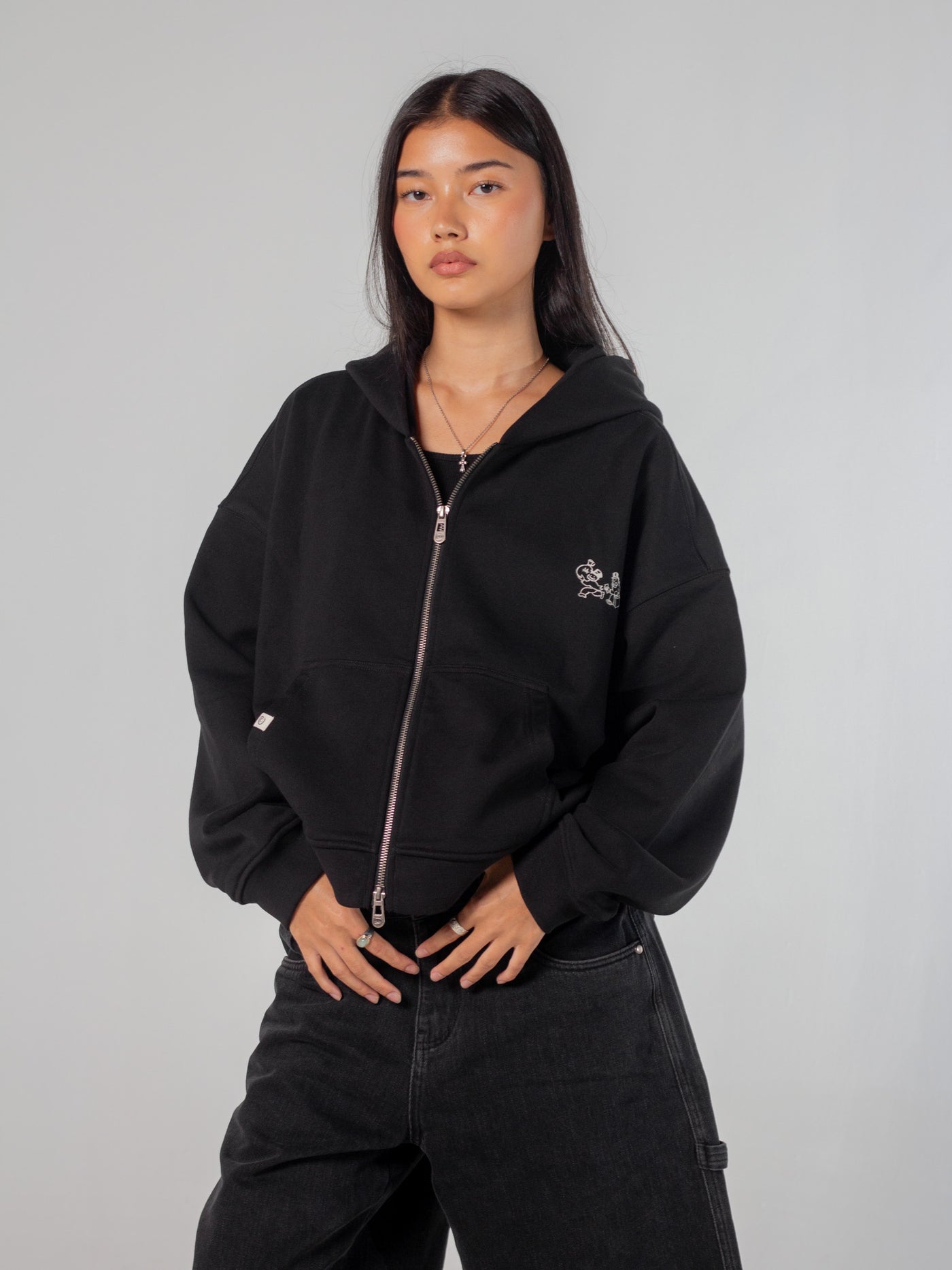 CHANCE ENCOUNTER ZIP UP - BLACK
