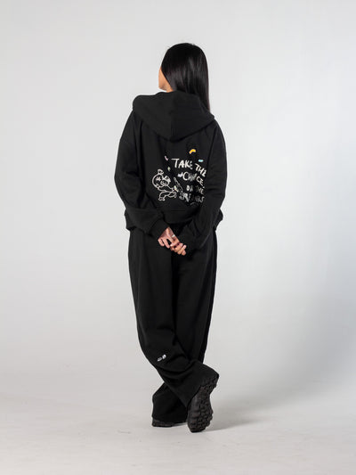 CHANCE ENCOUNTER ZIP UP - BLACK