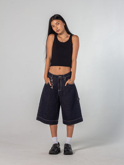MONEY JORTS - INDIGO