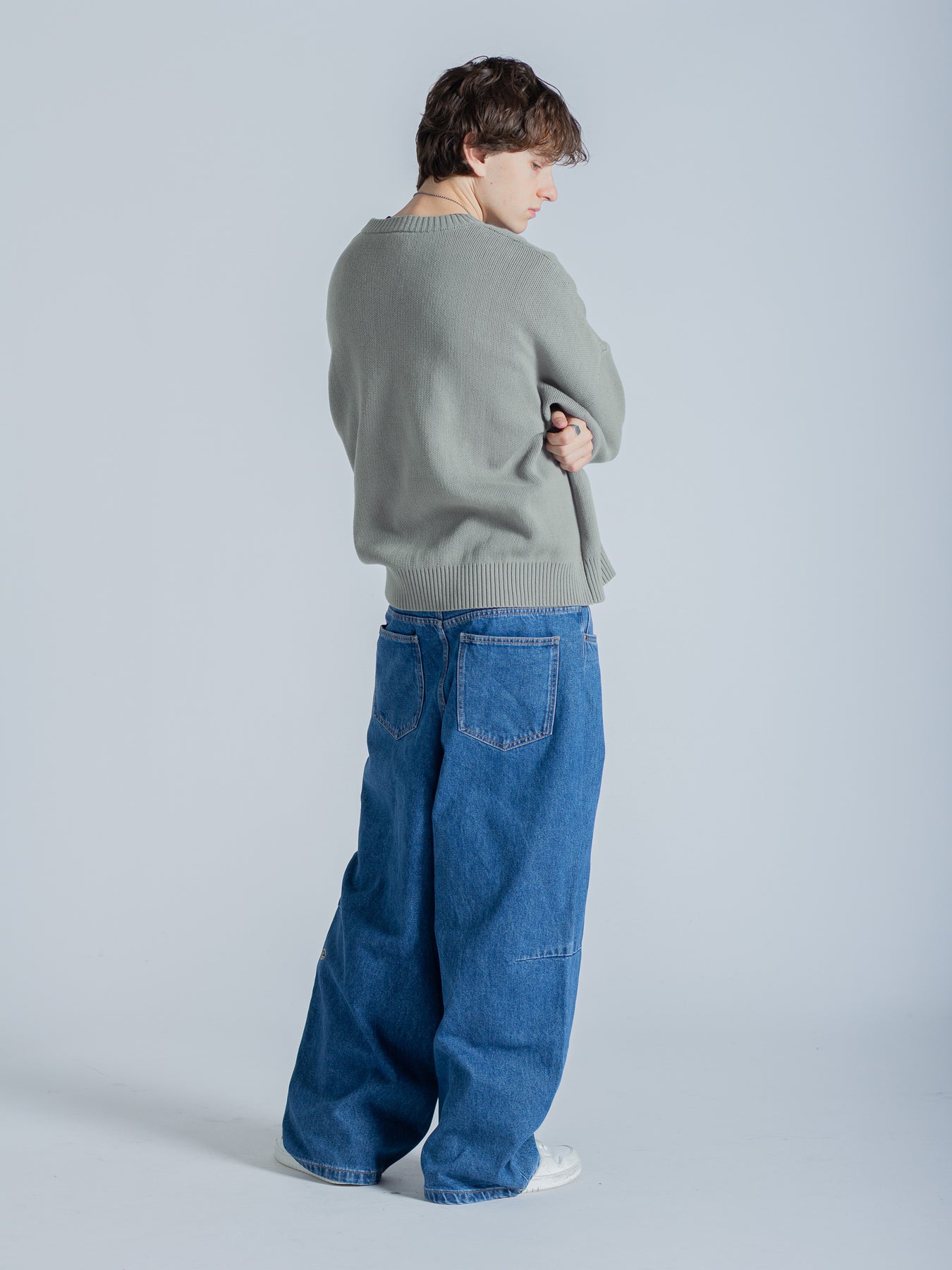 Essentials Cursive Knit CURSIVE TEXT KNIT - MUTED SAGE – DRMERS CLUB
