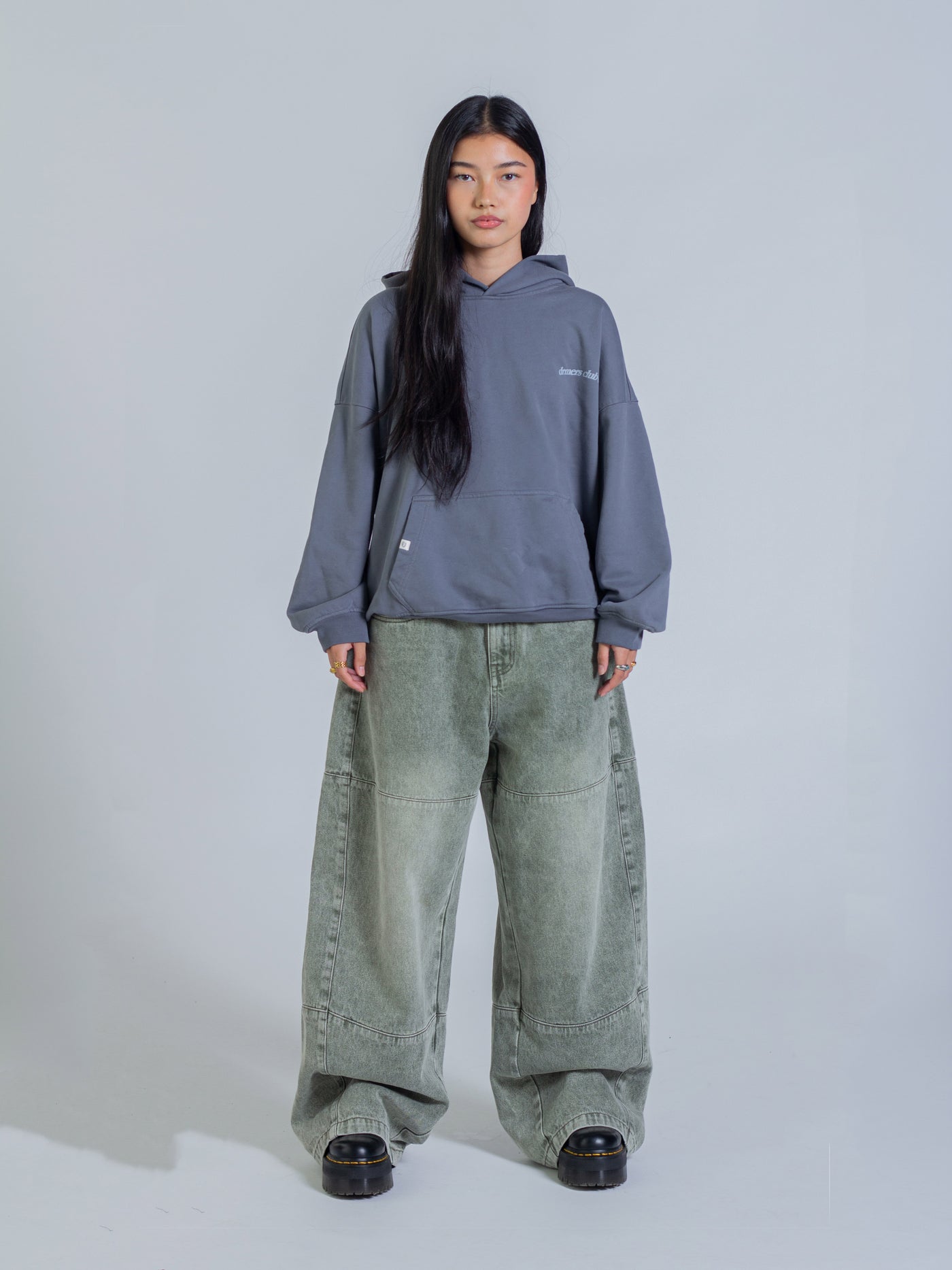 ARCH HOODIE - STONE BLUE