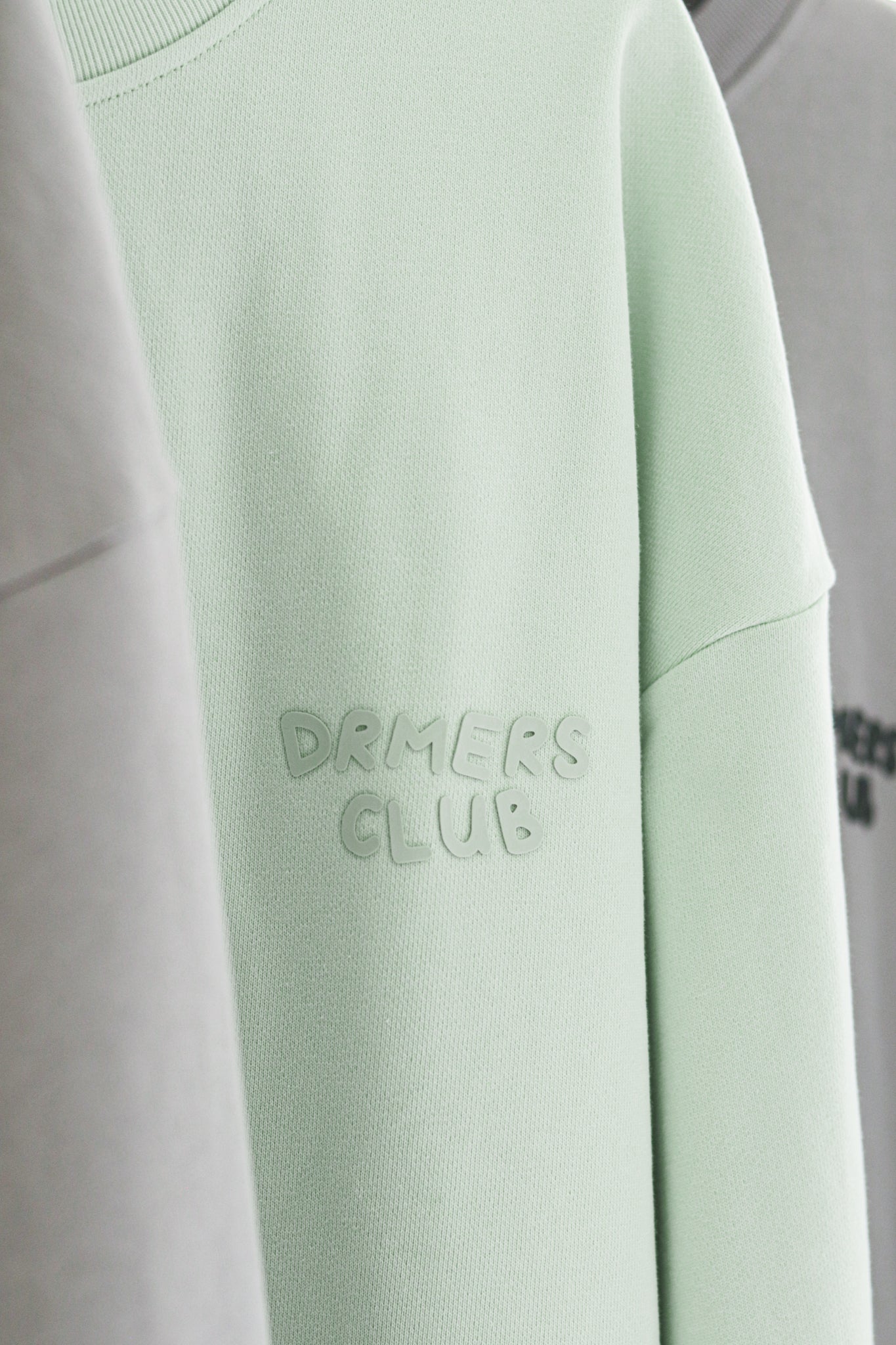 drmers club basics hoodie - matcha cream