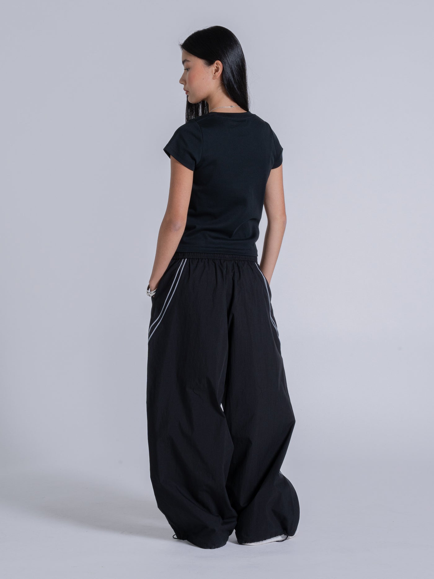 WAVY TRACK PANT - BLACK – DRMERS CLUB