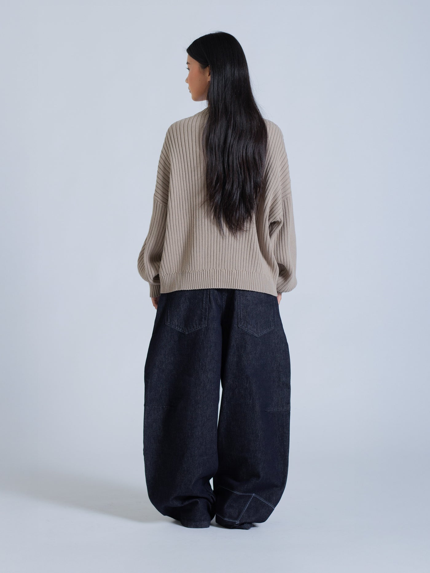 DRMERS RIBBED KNIT - BROWN