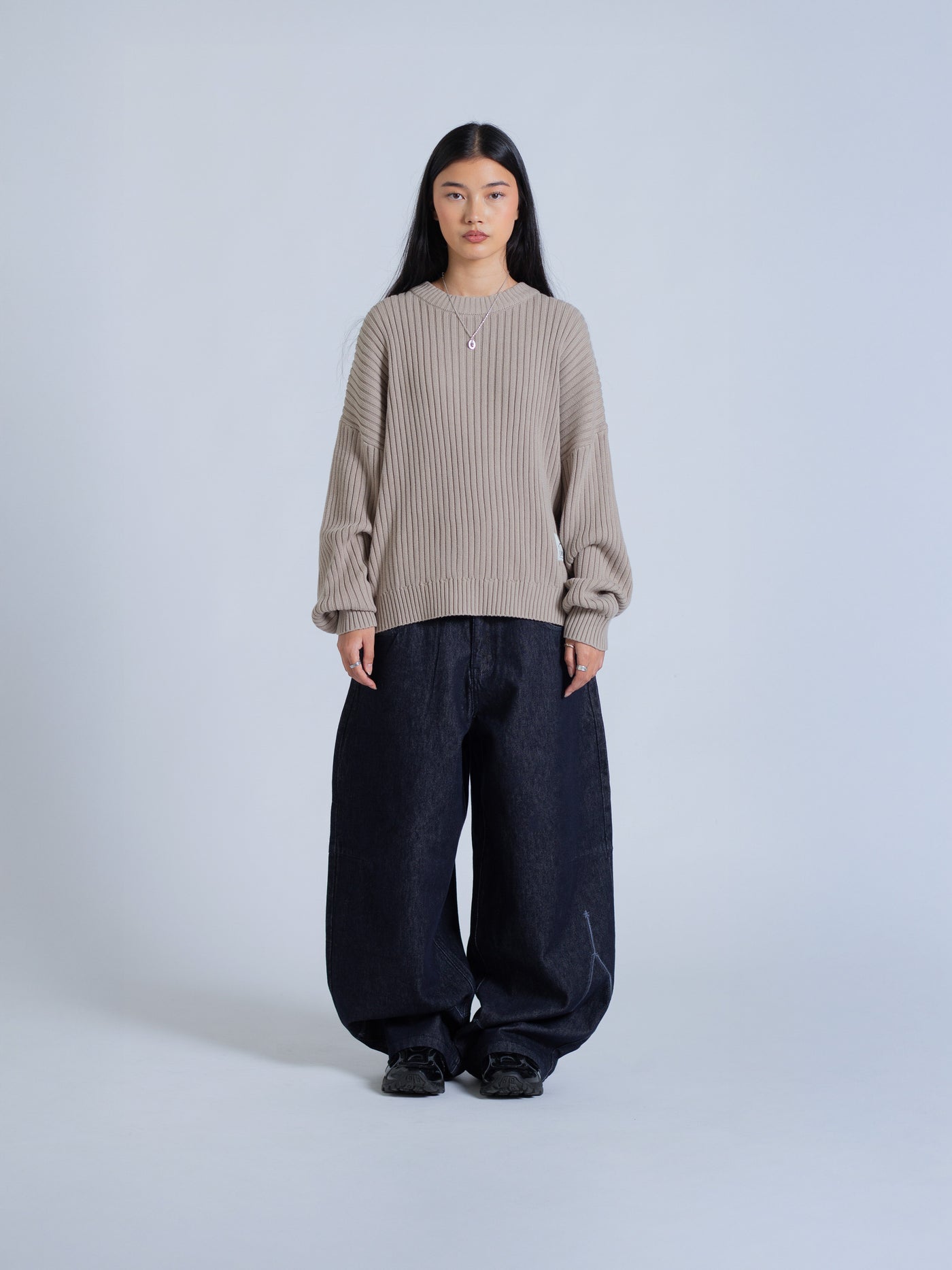 DRMERS RIBBED KNIT - BROWN