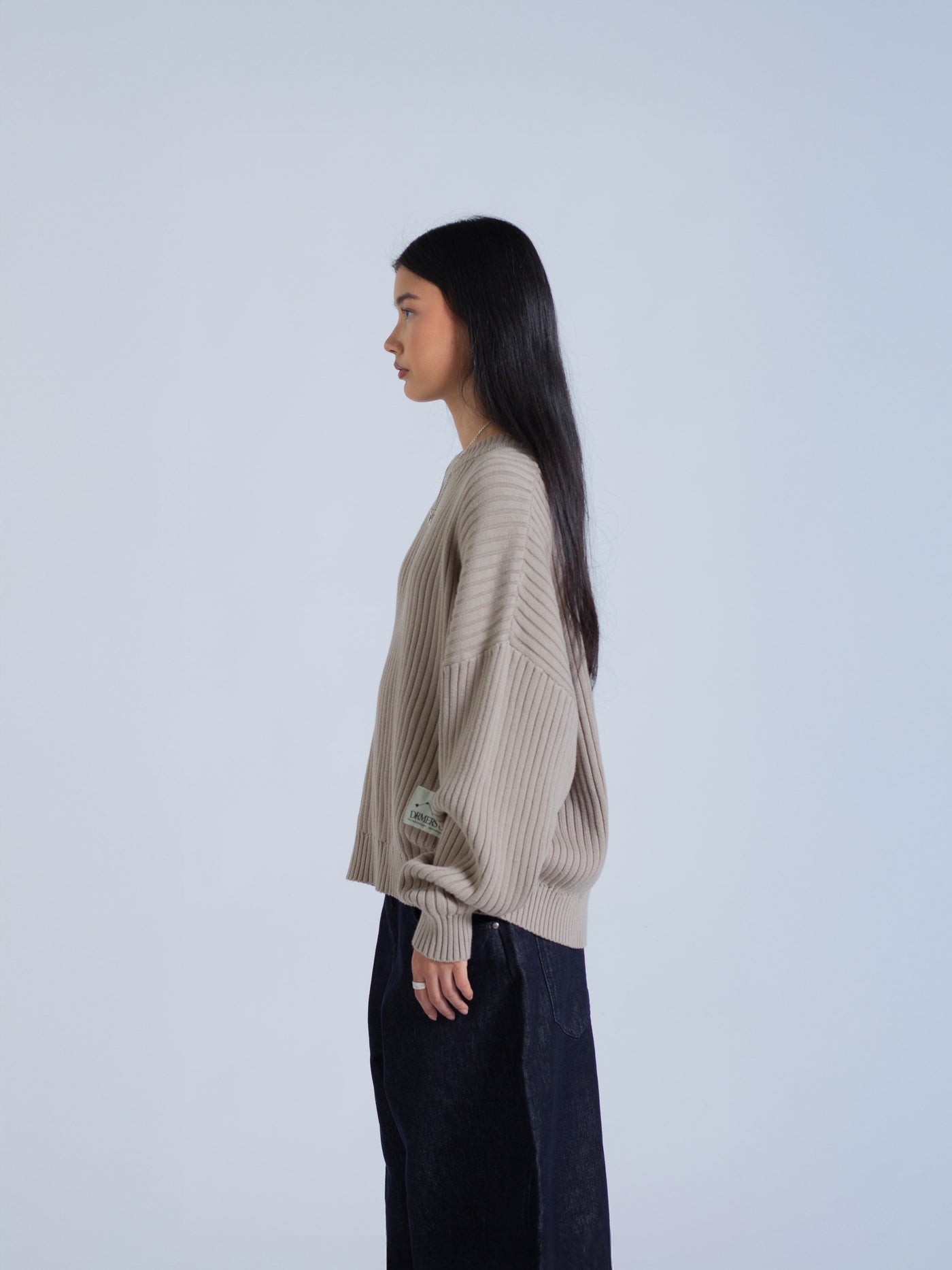 DRMERS RIBBED KNIT - BROWN