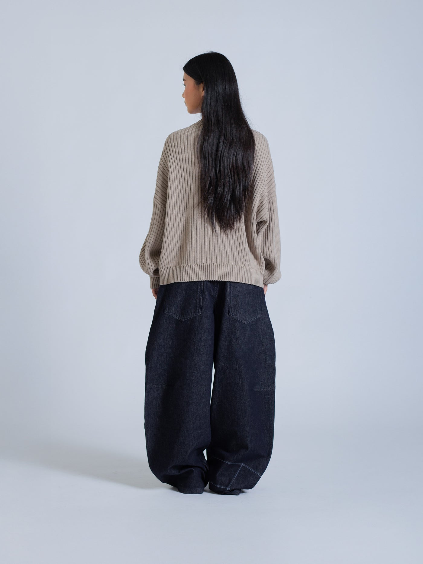 DRMERS RIBBED KNIT - BROWN