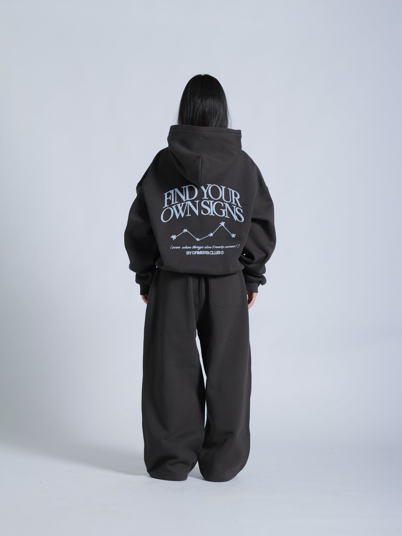 FIND YOUR OWN SIGNS HOODIE - FADED BLACK