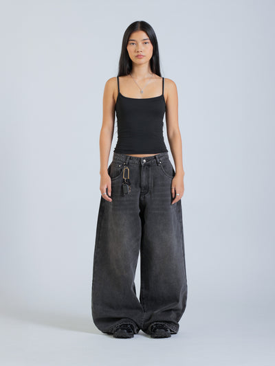 POLARIS JEANS - WASHED BLACK