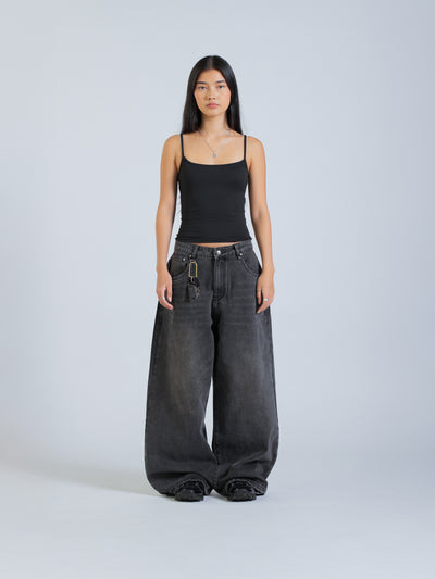 POLARIS JEANS - WASHED BLACK