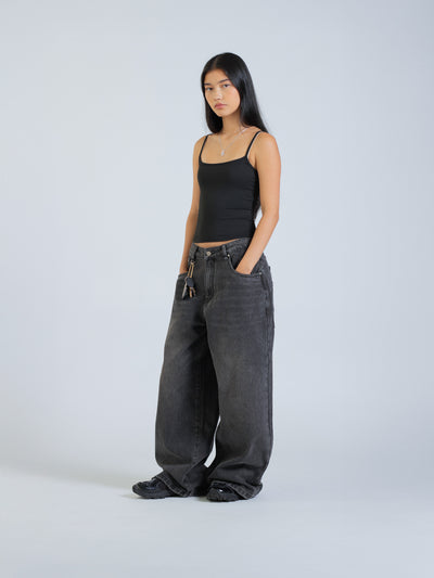 POLARIS JEANS - WASHED BLACK
