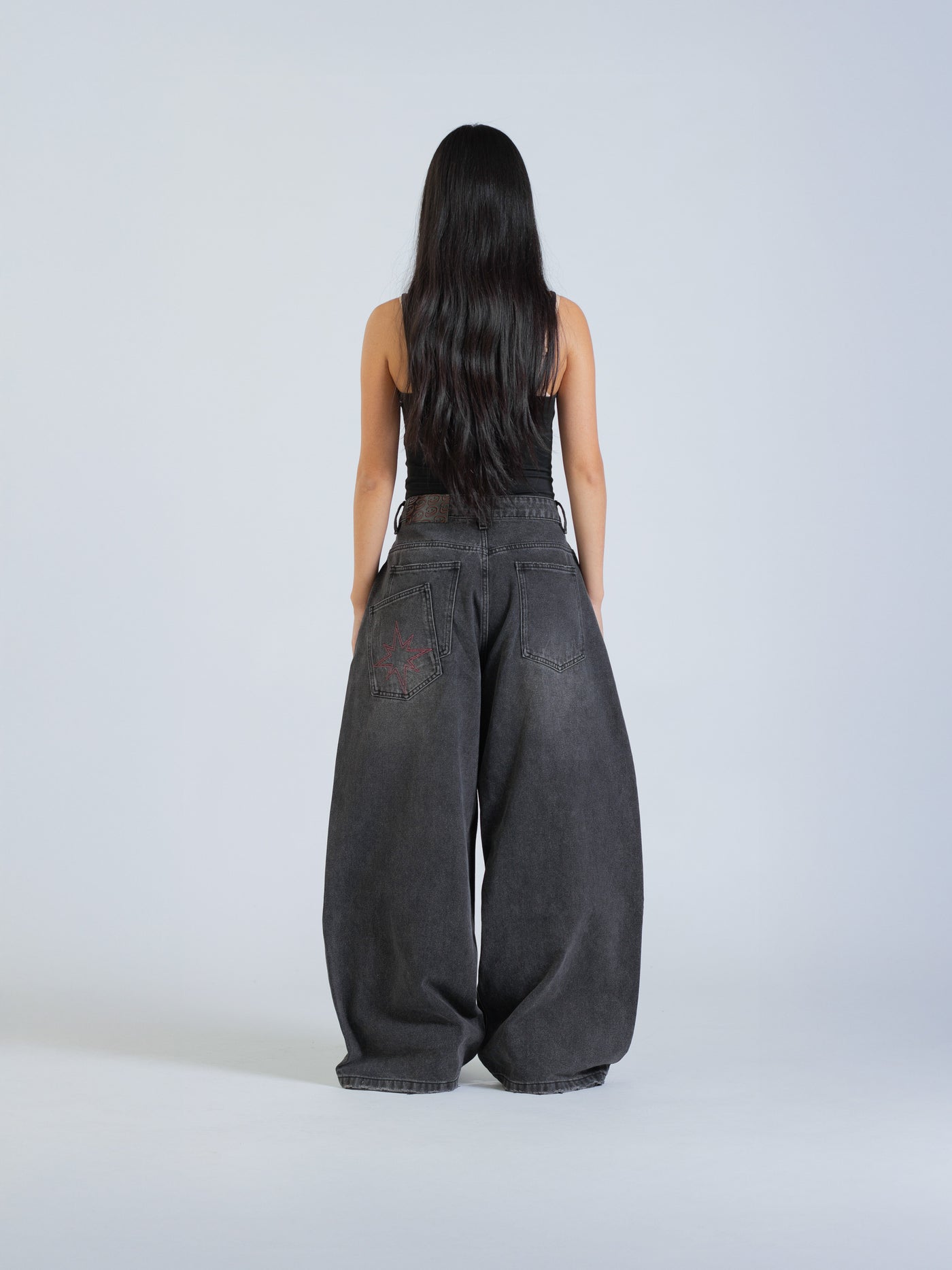 POLARIS JEANS - WASHED BLACK