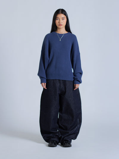 DRMERS RIBBED KNIT - NAVY