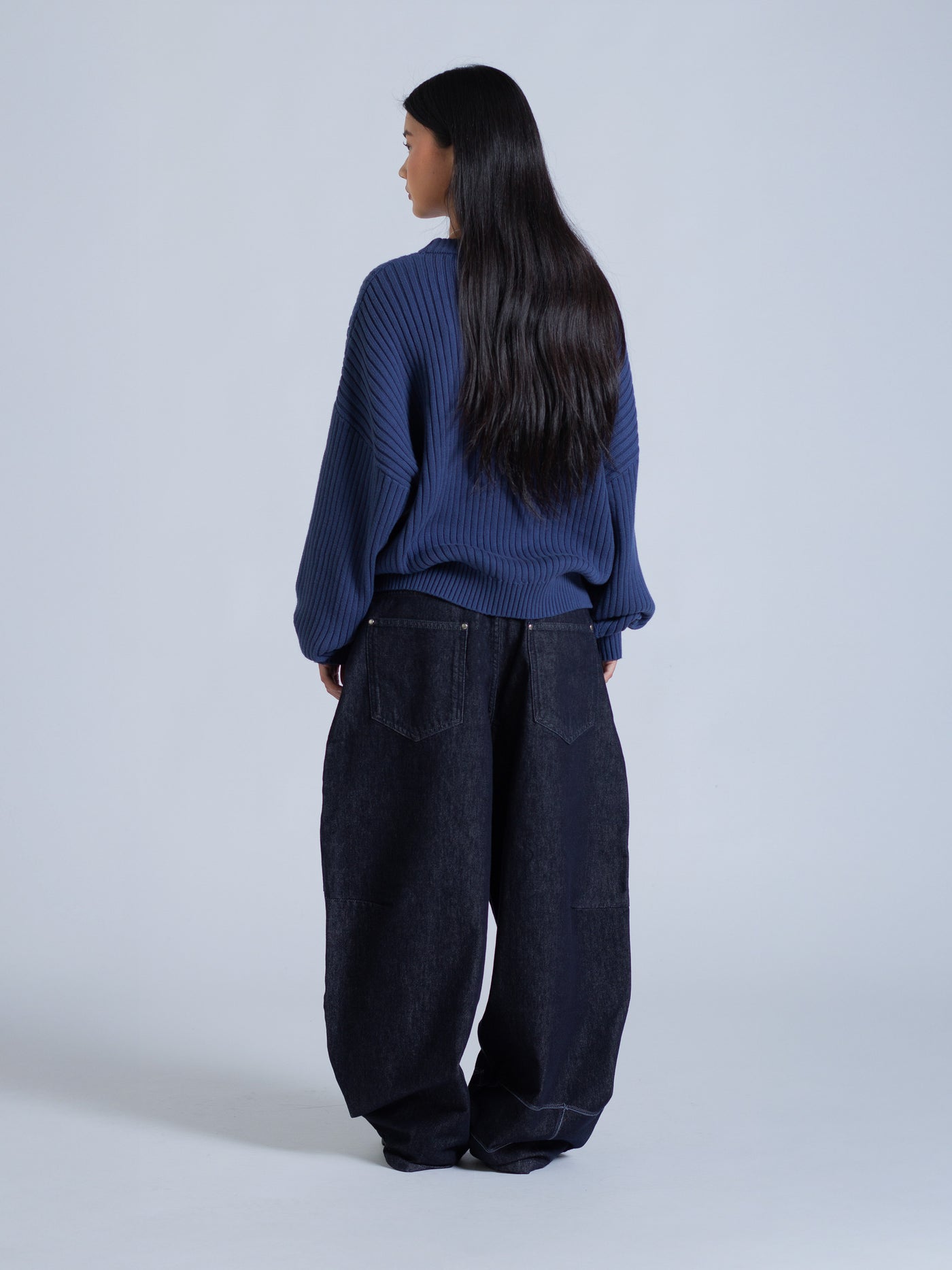 DRMERS RIBBED KNIT - NAVY