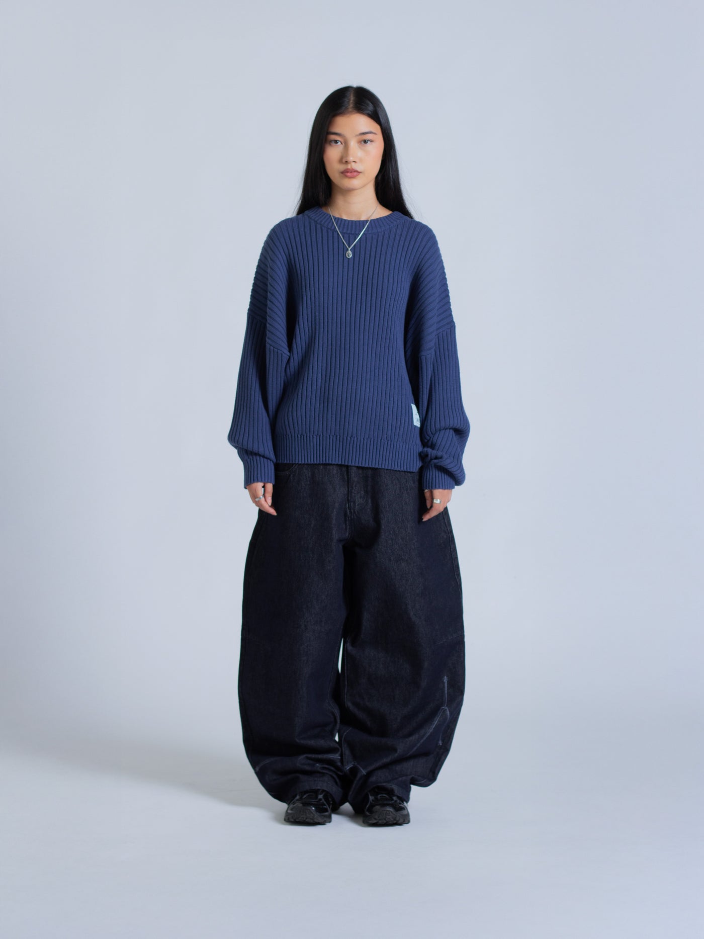 DRMERS RIBBED KNIT - NAVY