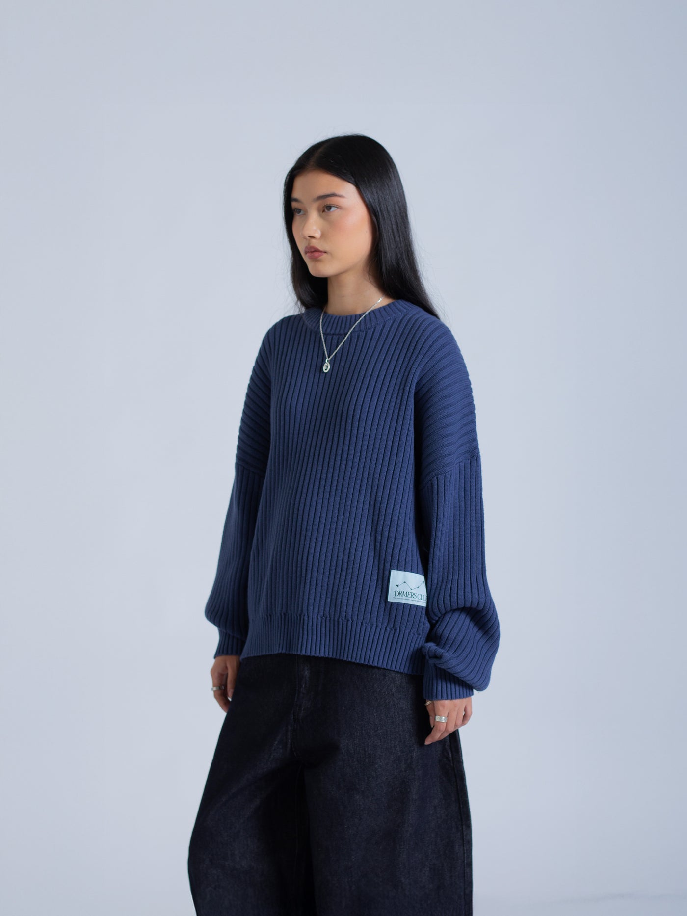 DRMERS RIBBED KNIT - NAVY