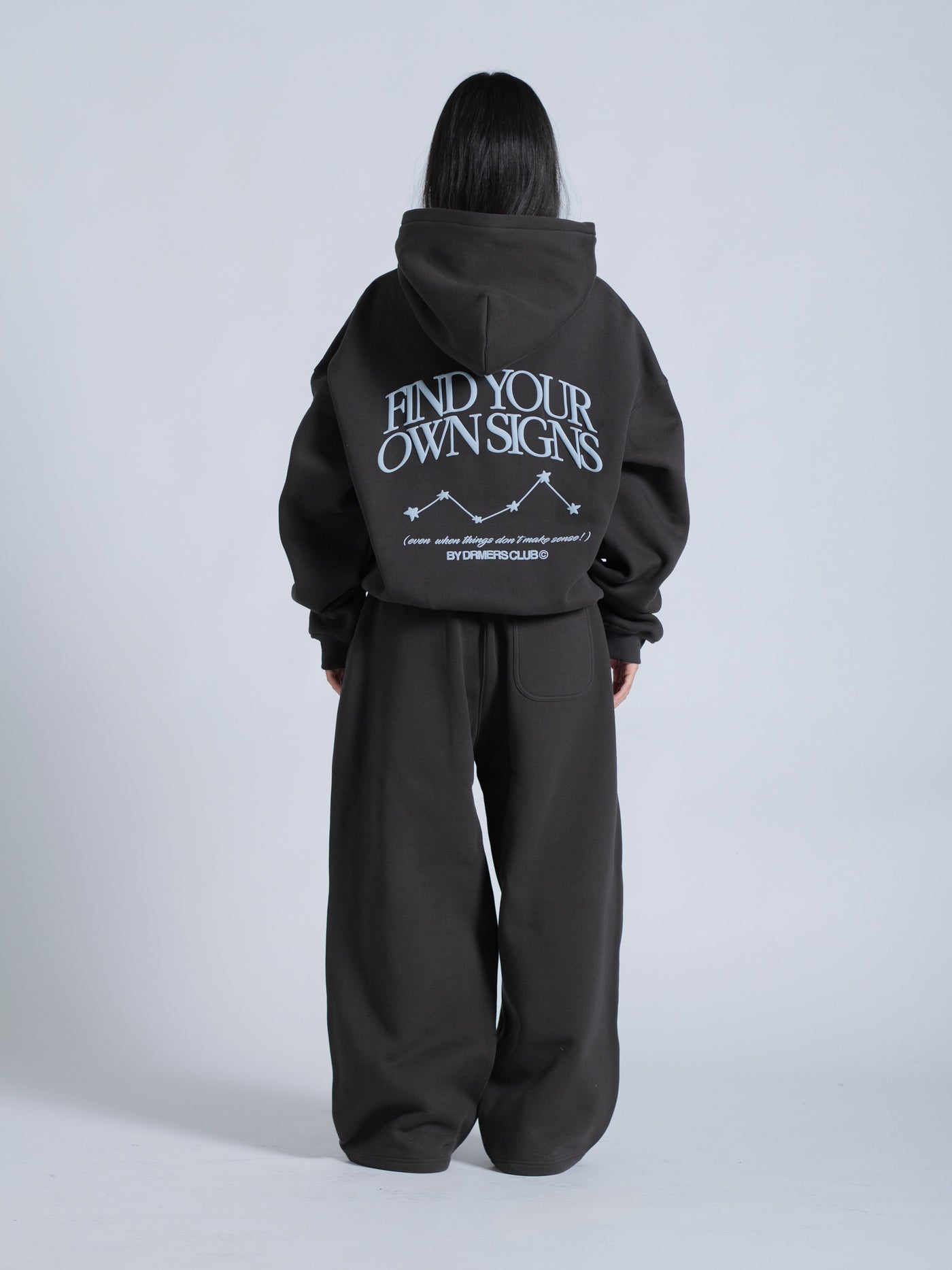 FIND YOUR OWN SIGNS HOODIE - FADED BLACK