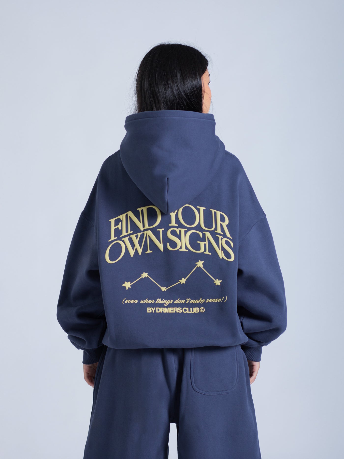 FIND YOUR OWN SIGNS HOODIE - COSMIC NAVY