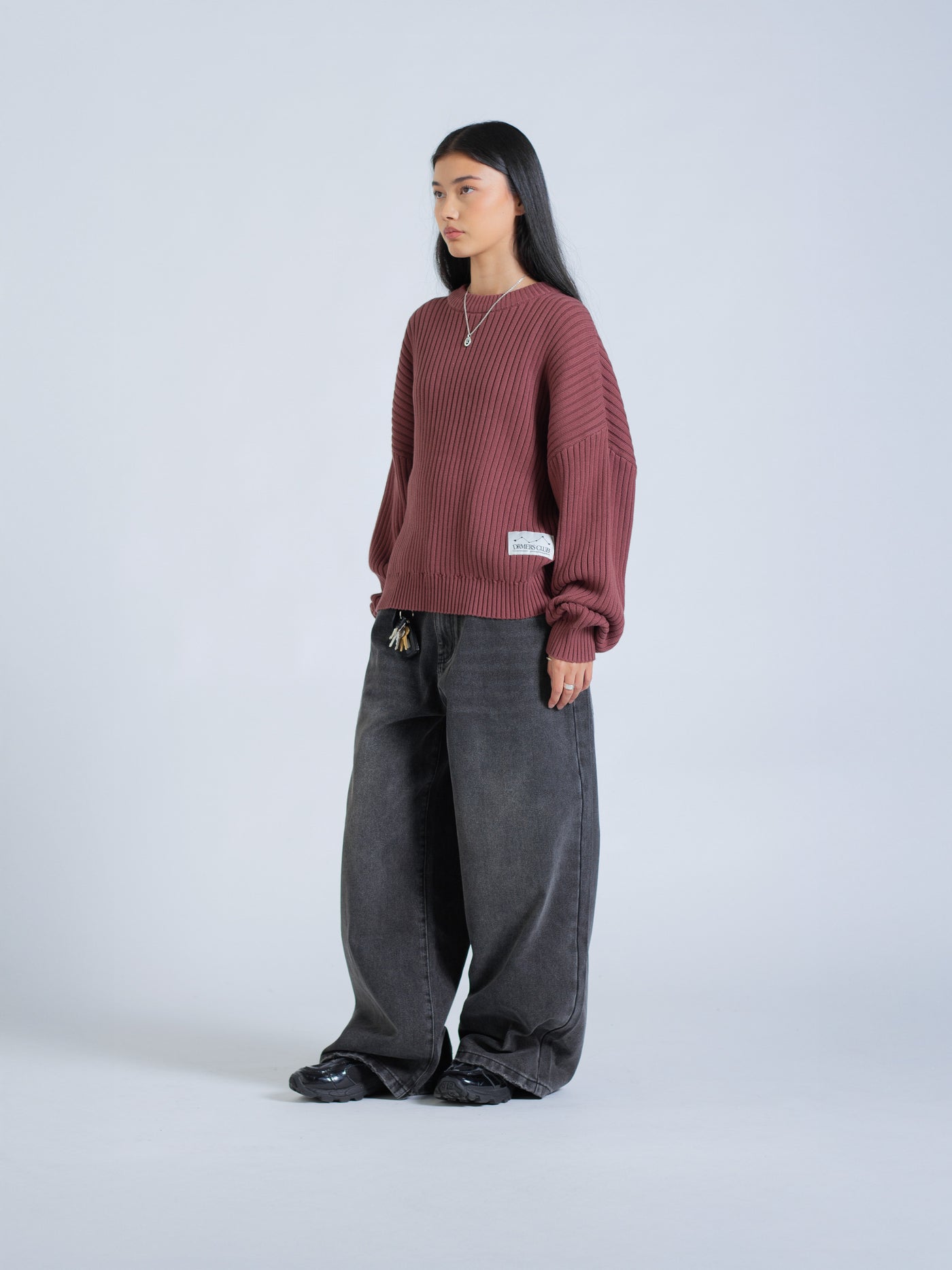 DRMERS RIBBED KNIT - MAROON