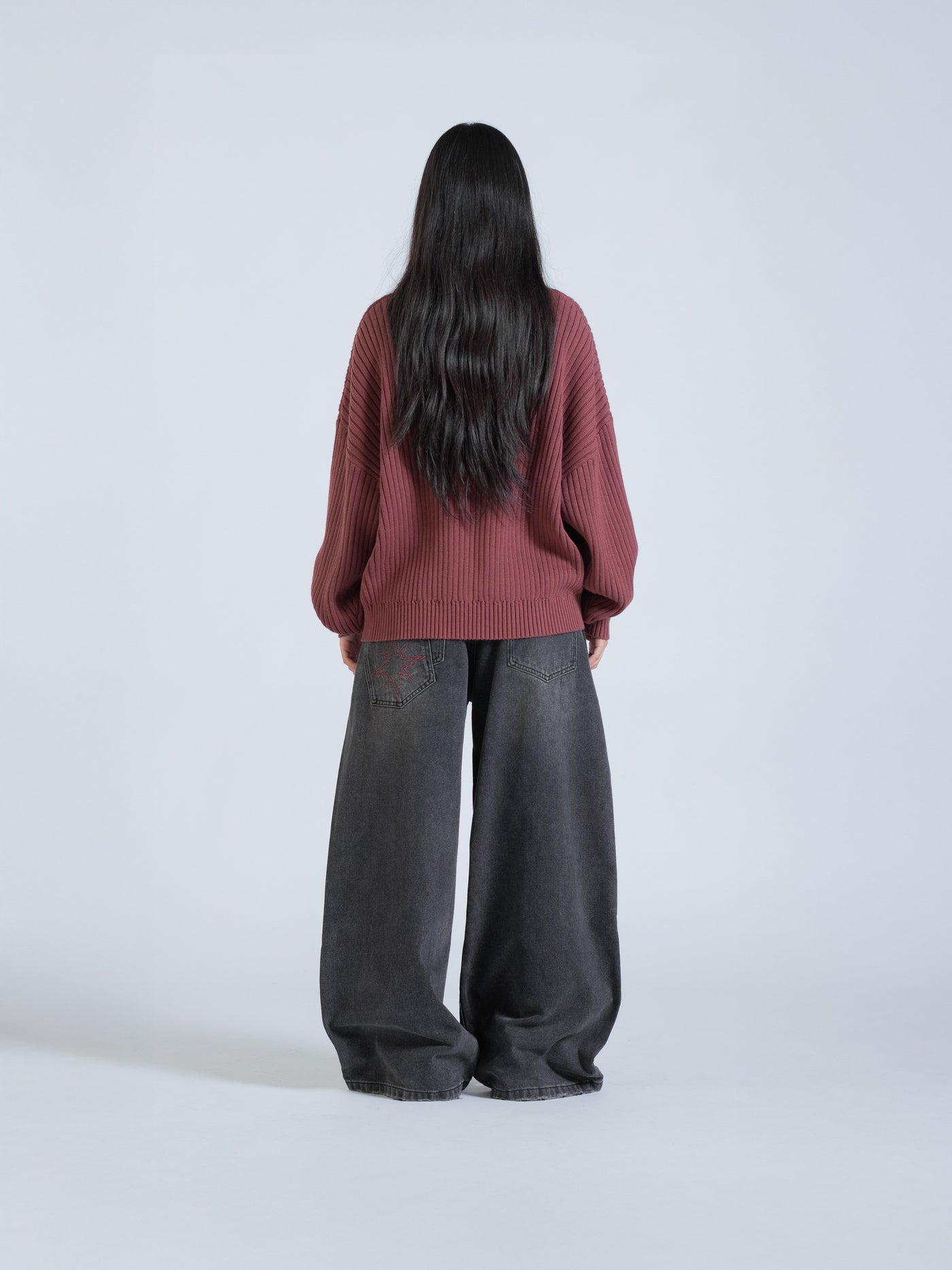 DRMERS RIBBED KNIT - MAROON