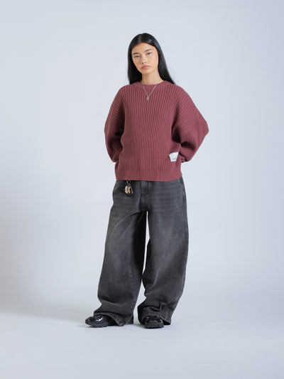 DRMERS RIBBED KNIT - MAROON