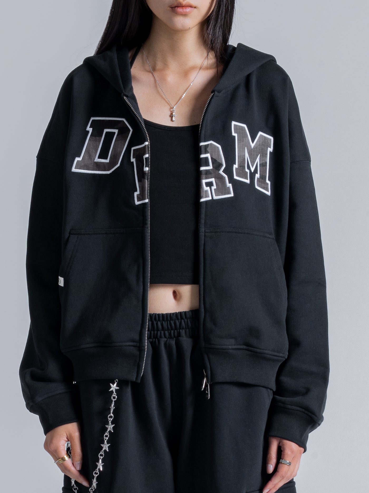 DRM ZIP UP - BLACK – DRMERS CLUB