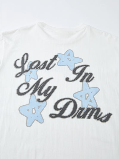 LOST IN MY DRMS TEE - WHITE