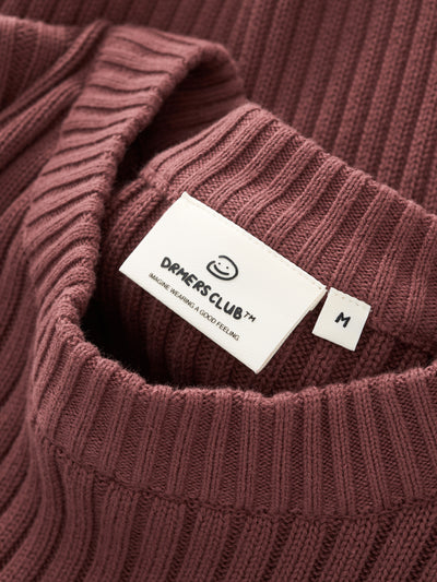 DRMERS RIBBED KNIT - MAROON