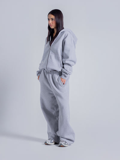SIGNATURE BASIC DOUBLE ZIP - HEATHER GREY